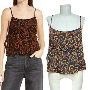 Lisa Says Gah Buffy‎ Wild Hearts Tank Top Black Brown Size Large